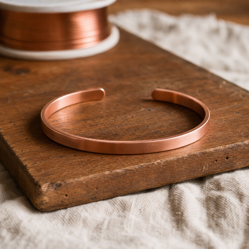 Bracelet jonc en cuivre élégant