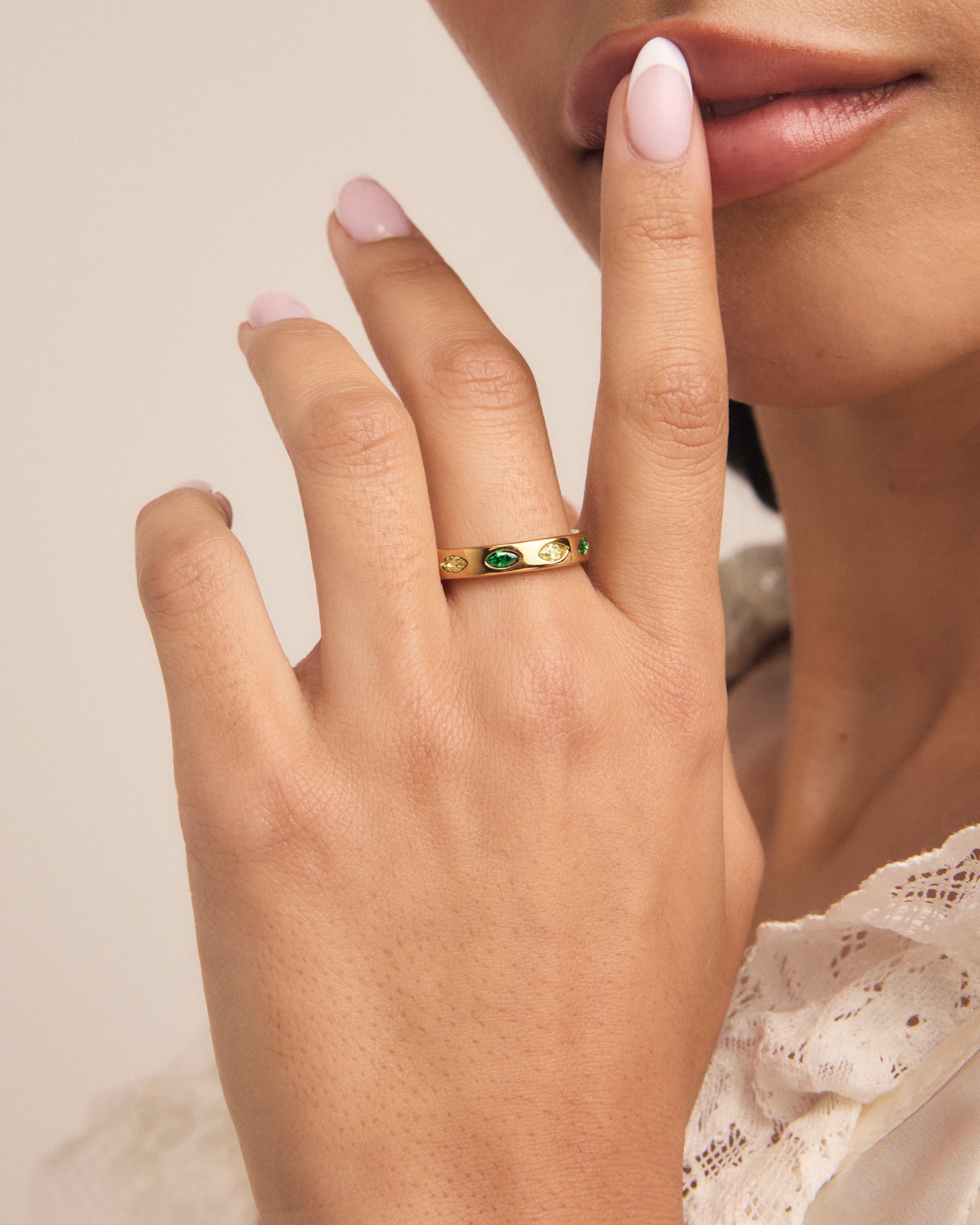 Marquise Birthstone Ring