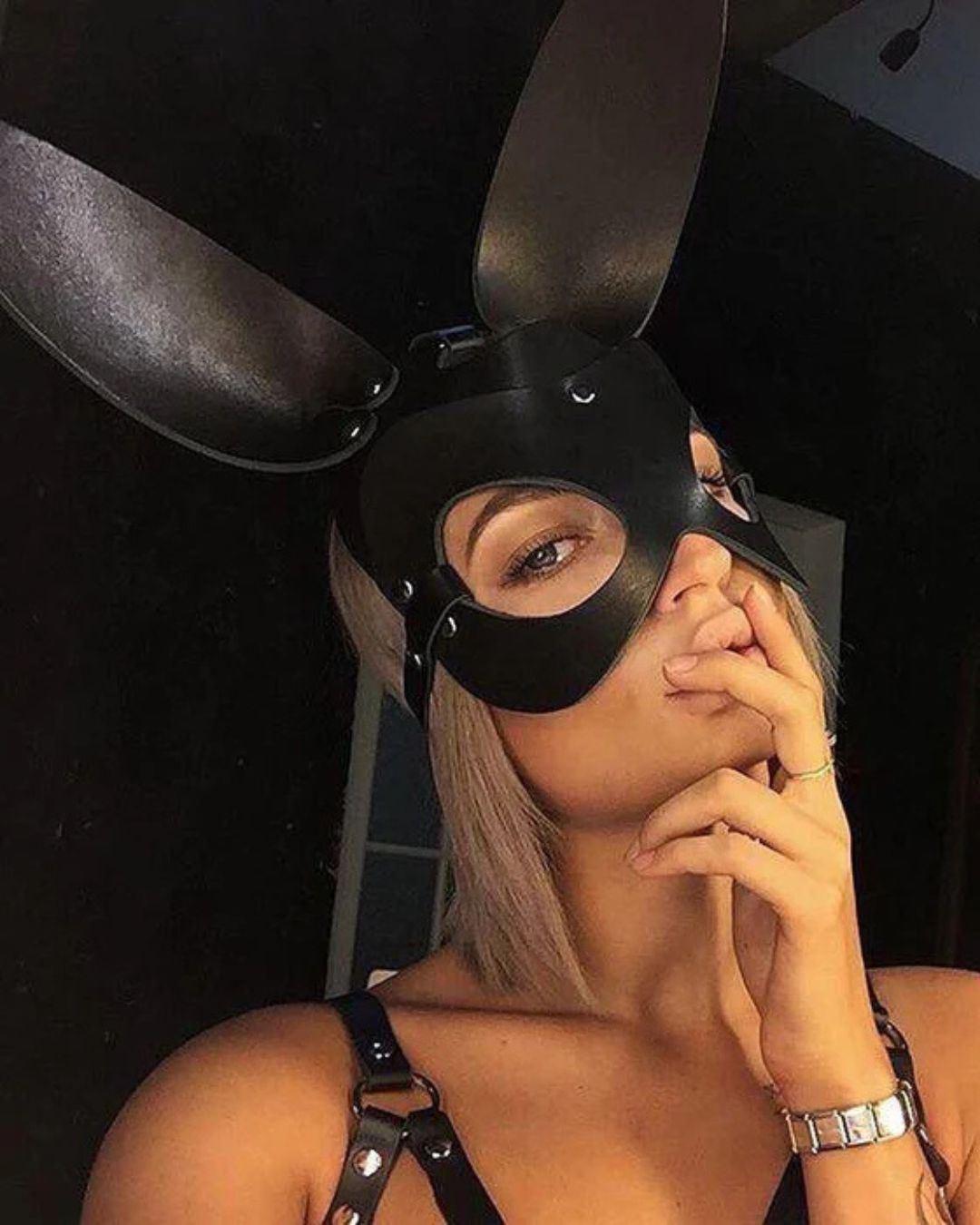 Maschera da Coniglio in Pelle