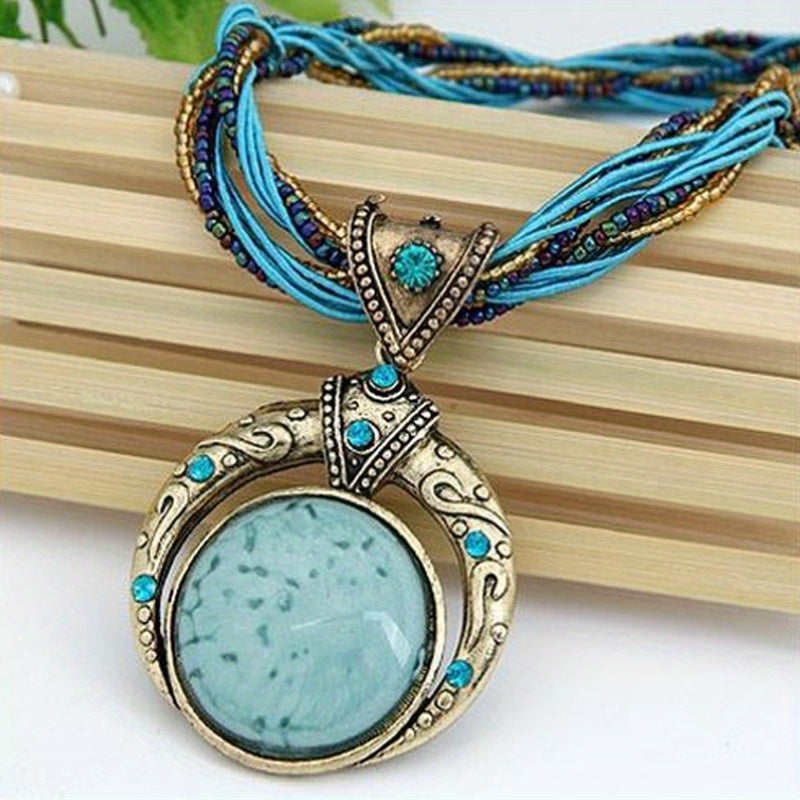 Collier bohémien avec pendentif