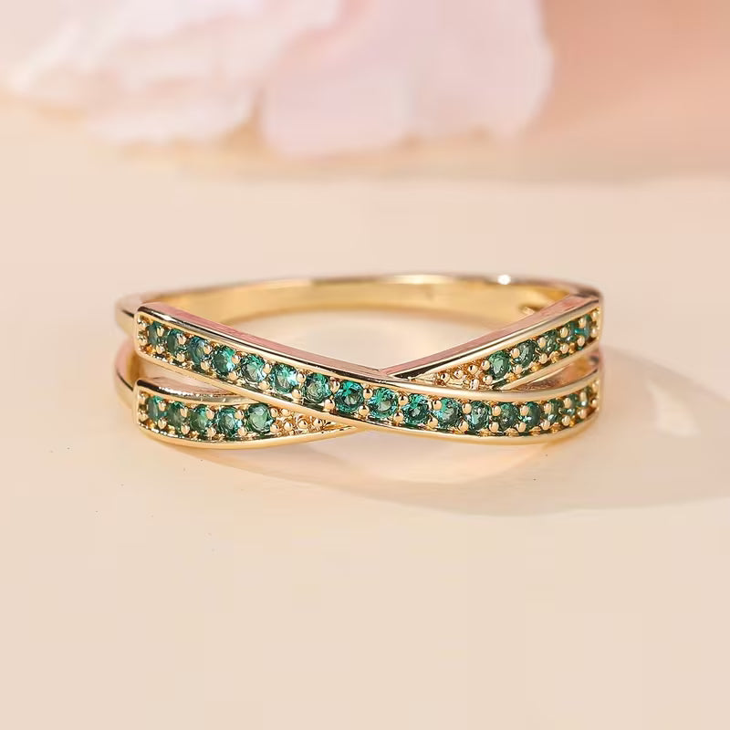 Bague Emerald Flow
