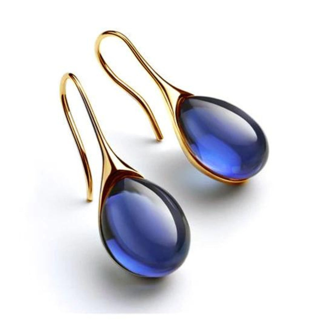 Boucles d’oreilles pendantes chic avec cristal