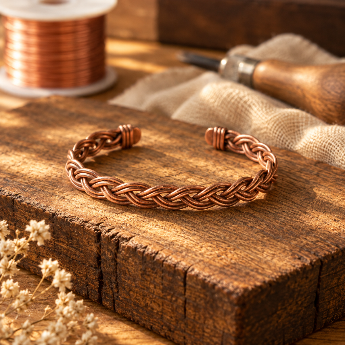 Bracelet de cheville Reed en cuivre