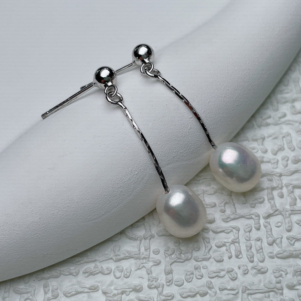 Boucles d’oreilles perles fraîches délicates