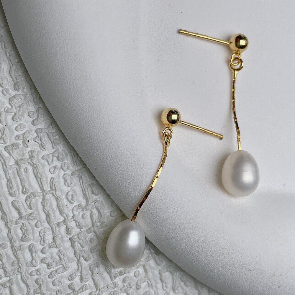 Boucles d’oreilles perles fraîches délicates