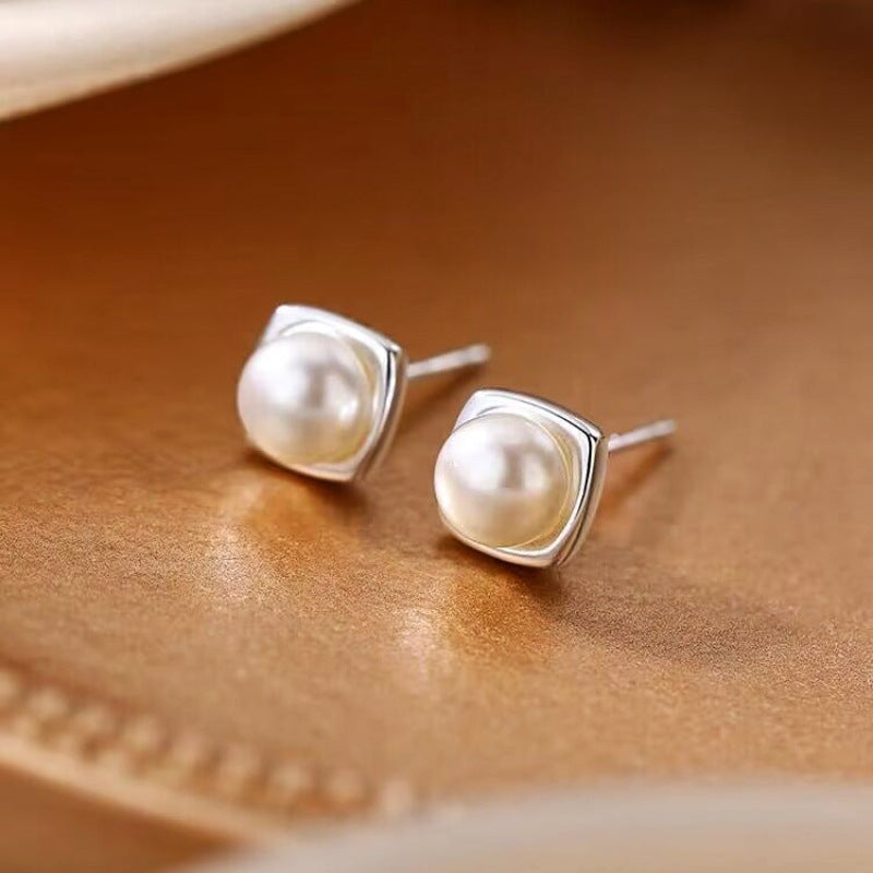 Boucles d’oreilles avec perles d’eau douce