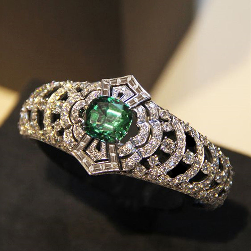 Bague Art déco émeraude