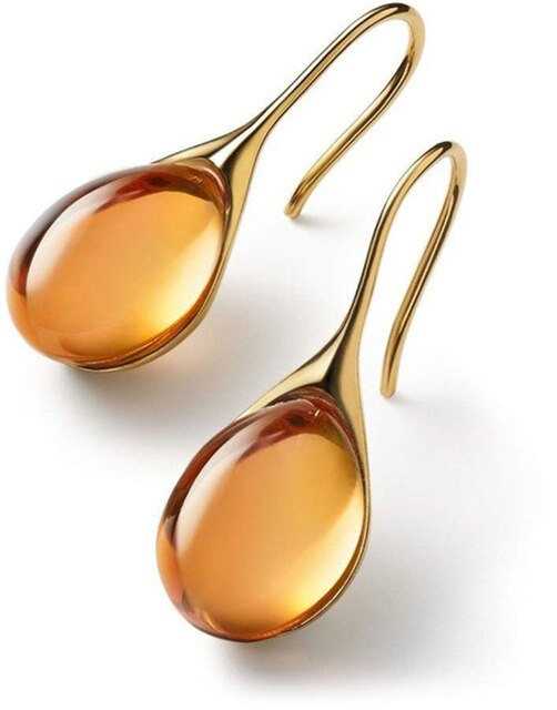Boucles d’oreilles pendantes chic avec cristal