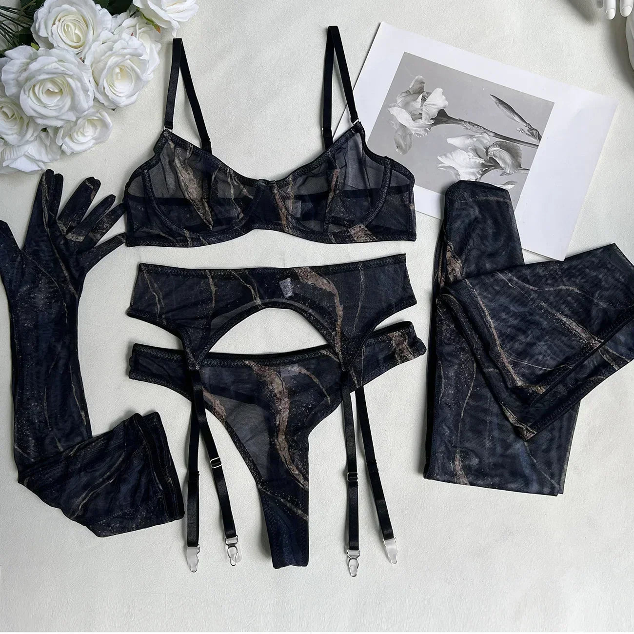 Ensemble de lingerie Valérie tie-dye