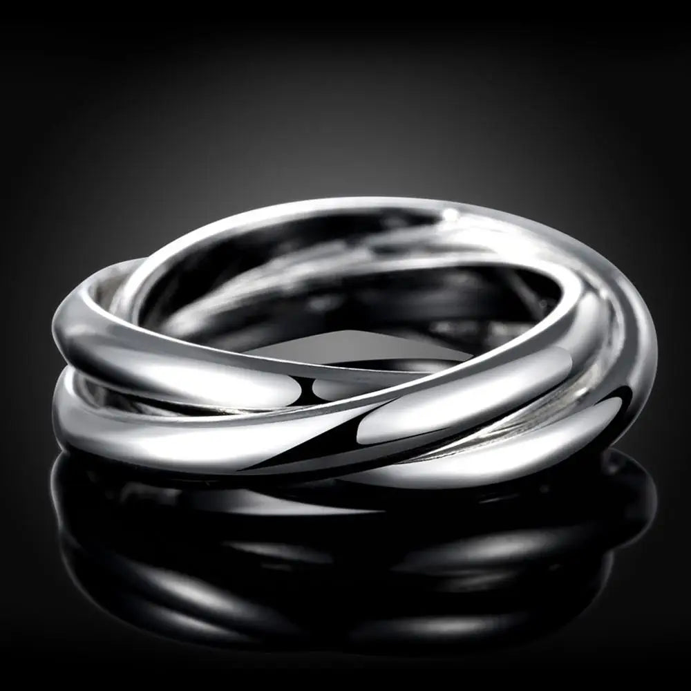 Romantic Sterling Silver Charm Ring