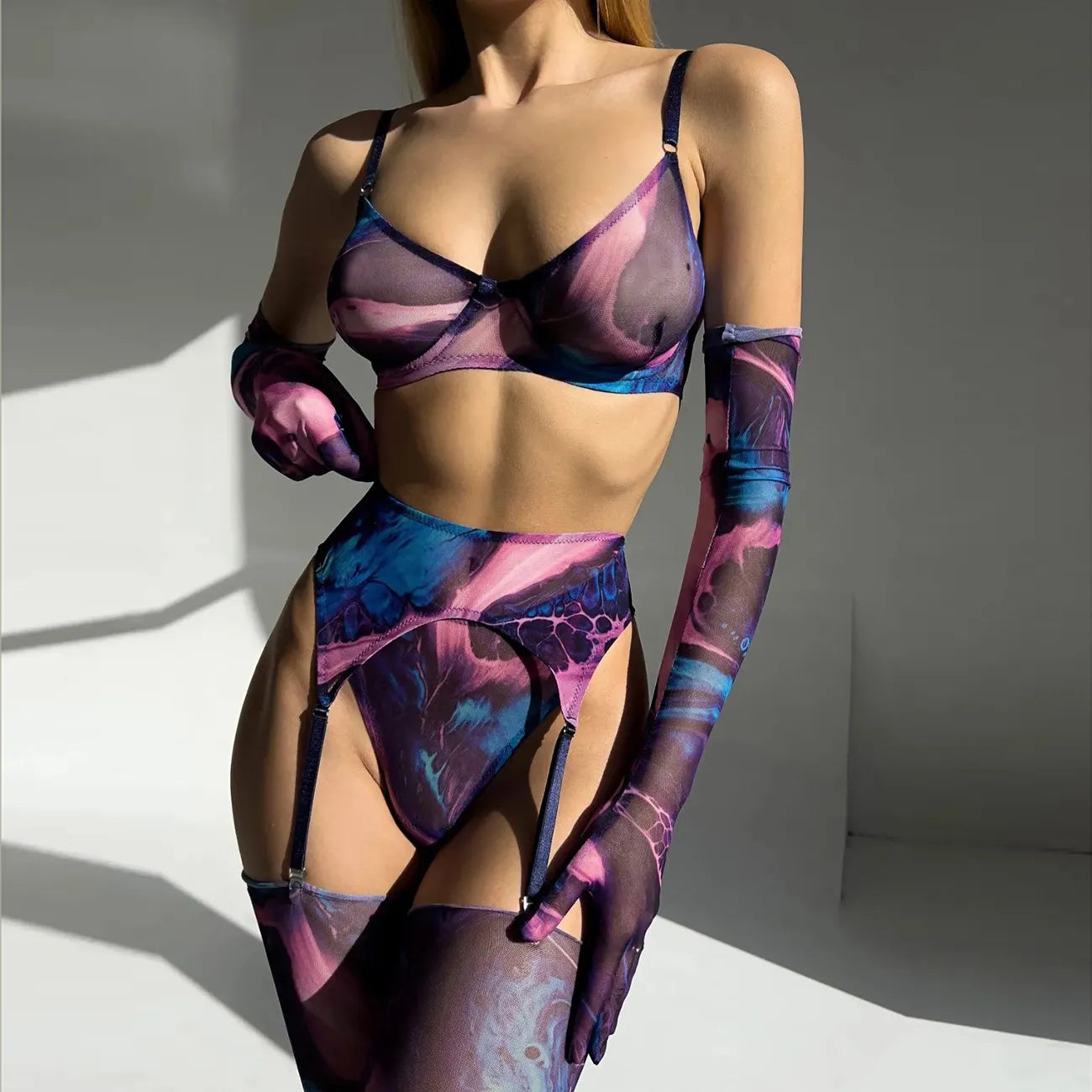 Ensemble de lingerie Valérie tie-dye