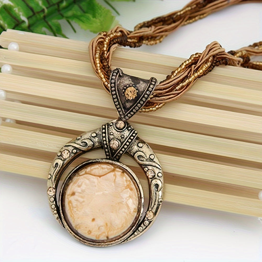 Collier bohémien avec pendentif