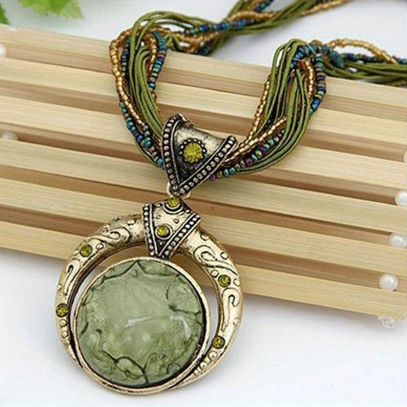 Collier bohémien avec pendentif