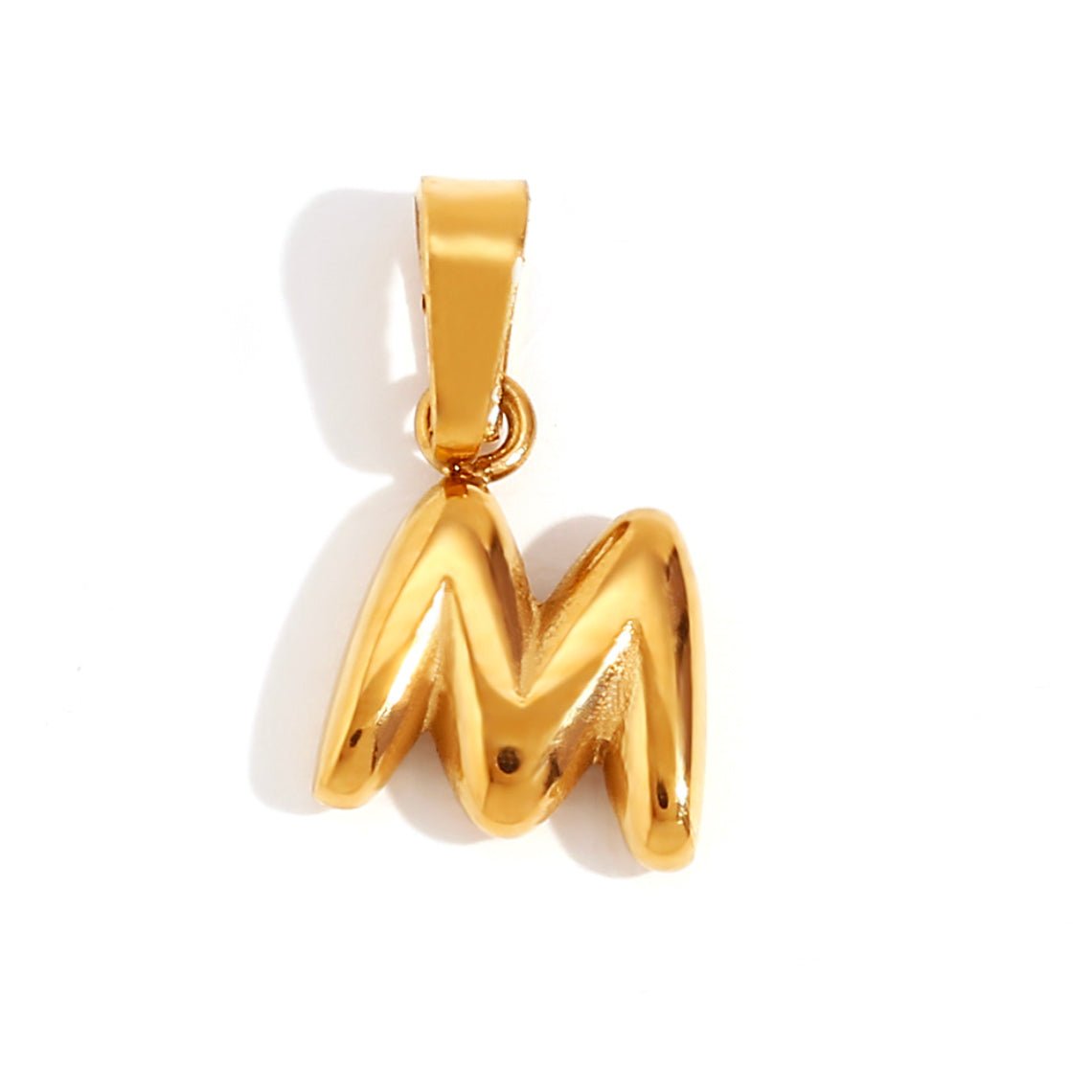 Collier chic avec lettre style bulle