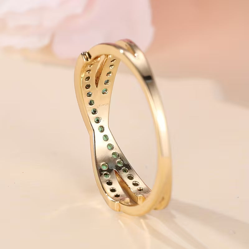 Bague Emerald Flow