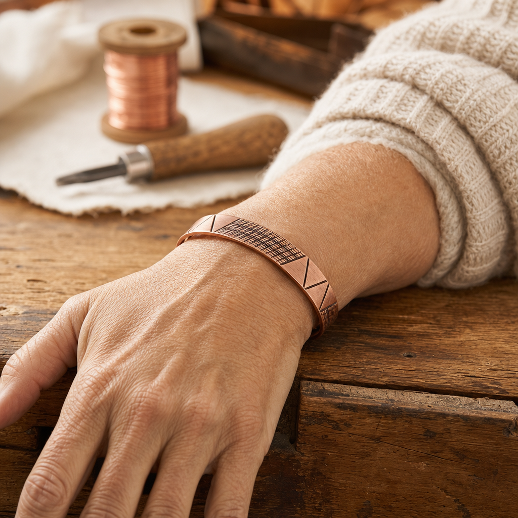Bracelet Crest en cuivre