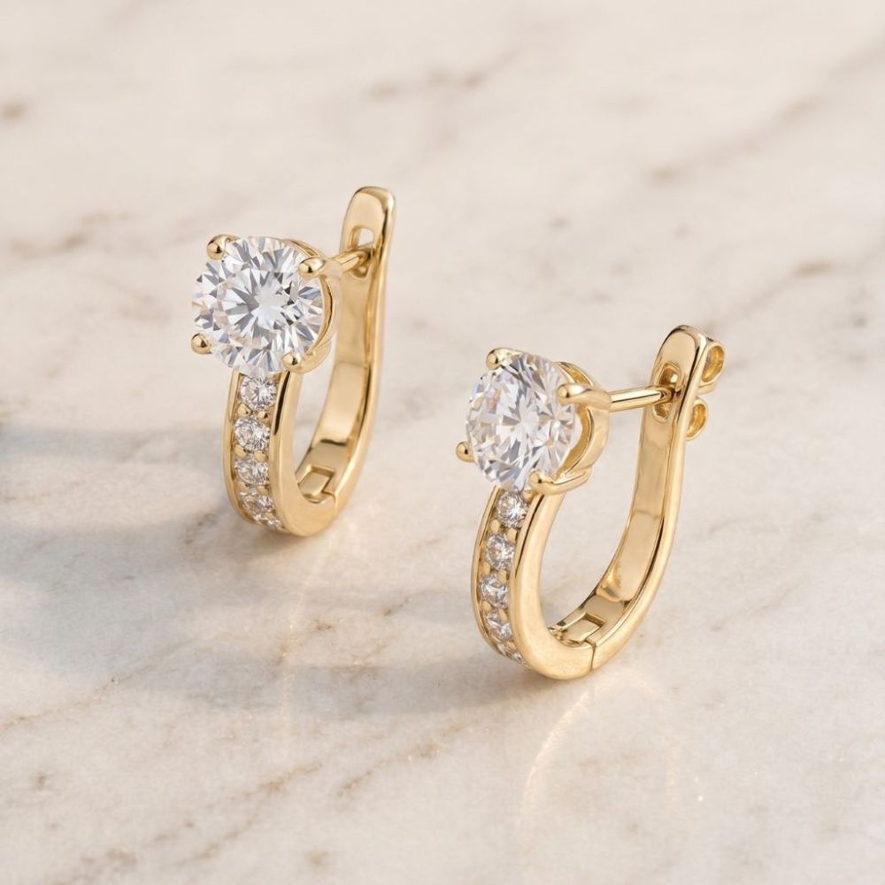 Boucles d'oreilles Huggie élégantes