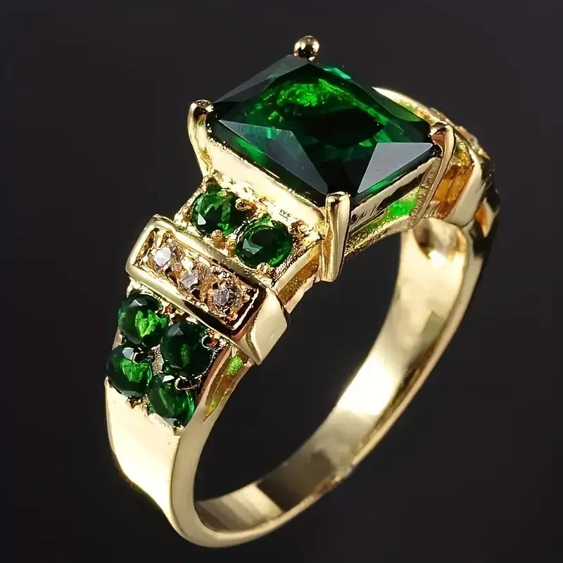 Bague émeraude exquise | Or