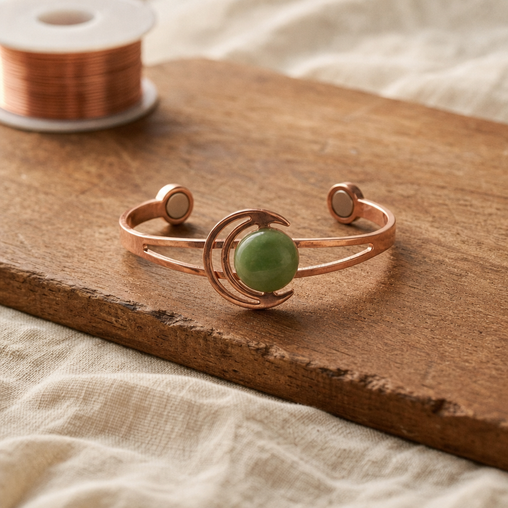 Bracelet en cuivre Sphere Green