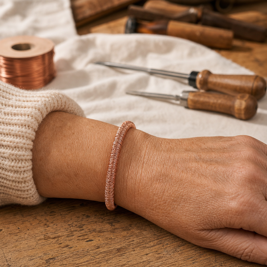 Bracelet Fjord en cuivre