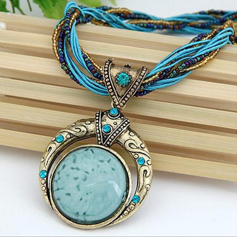 Collier bohémien avec pendentif