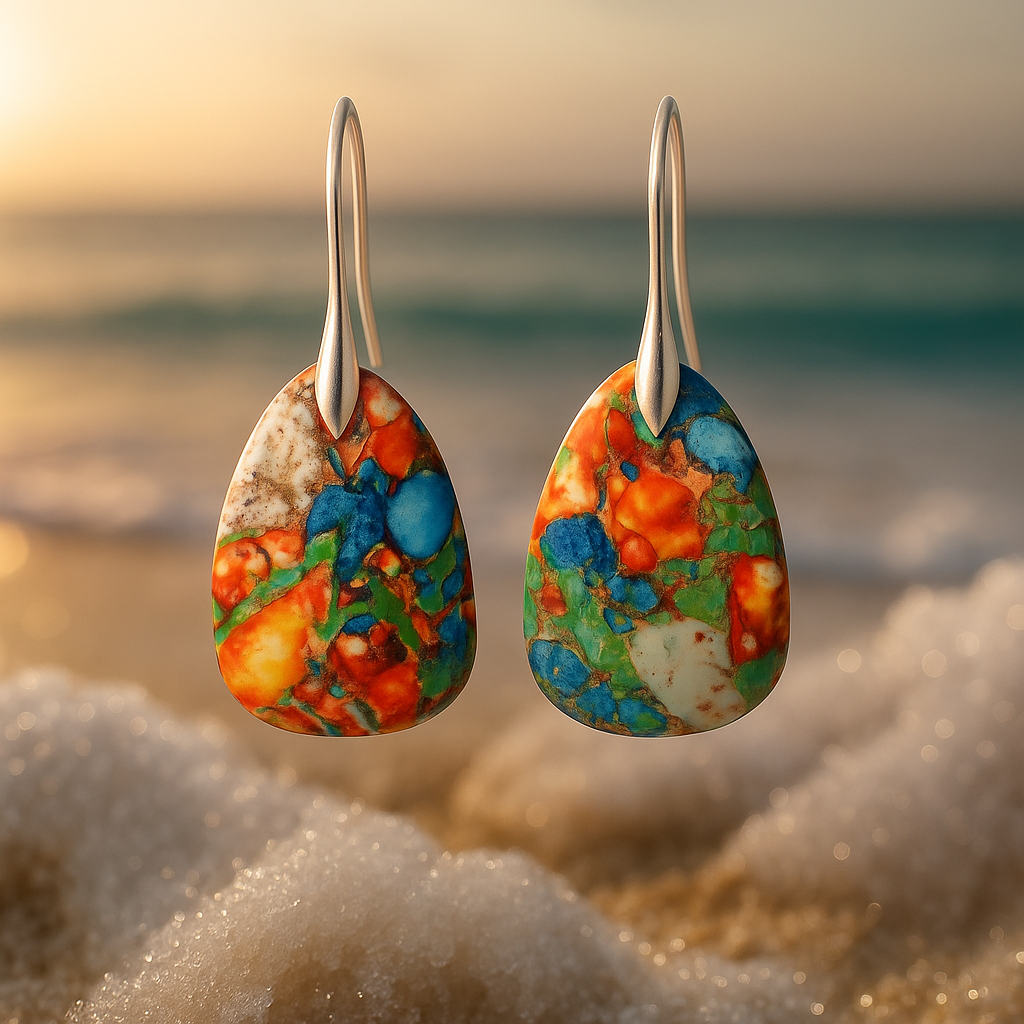 Aristea – Boucles d’oreilles tropicales multicolores