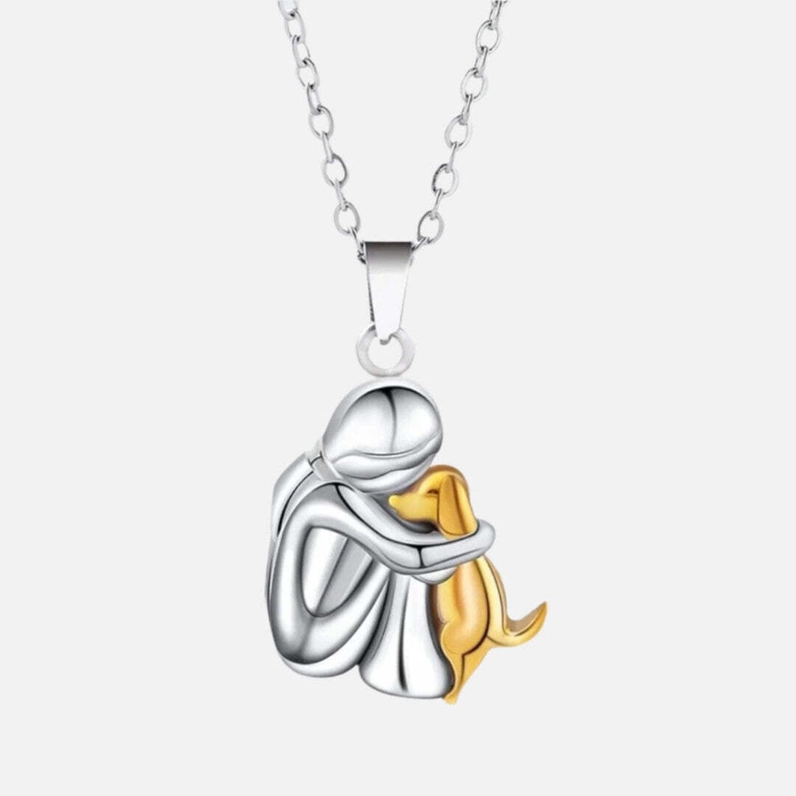 Collier avec pendentif 'Pour toujours dans votre cœur' – Câlin de chien