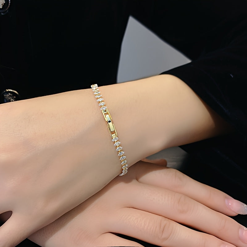 Bracelet tennis marquise Vionelle | Or