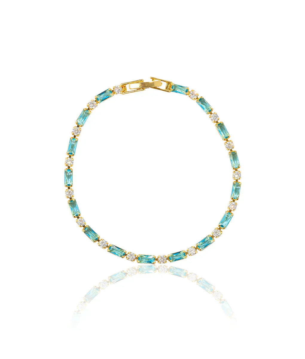 Bracelet turquoise doré éblouissant