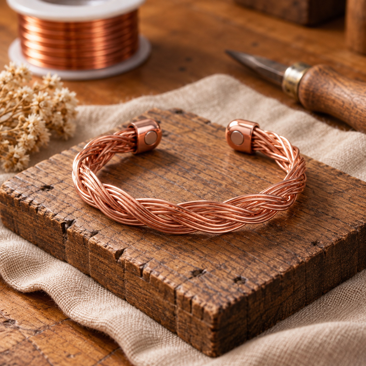 Bracelet en cuivre Elm