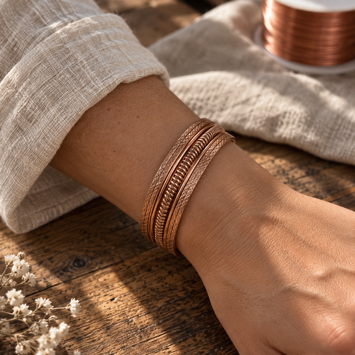 Bracelet Serenity en cuivre