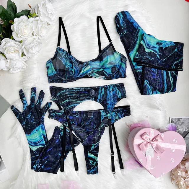 Ensemble de lingerie Valérie tie-dye