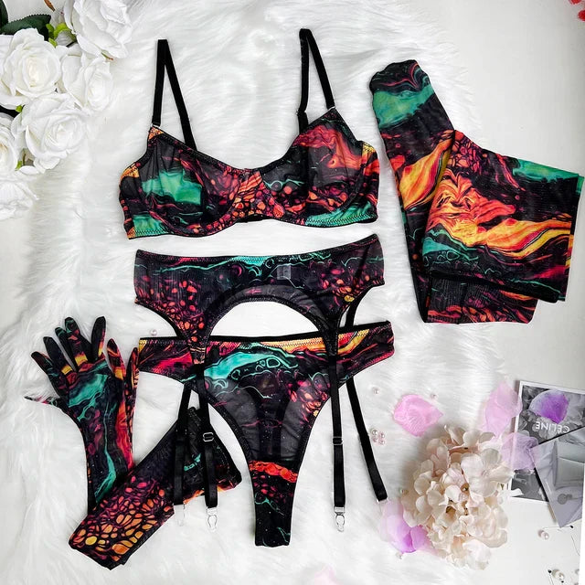 Ensemble de lingerie Valérie tie-dye