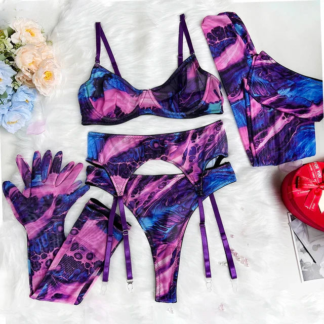 Ensemble de lingerie Valérie tie-dye