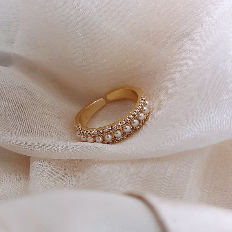 Bague de luxe exclusive en or avec perle