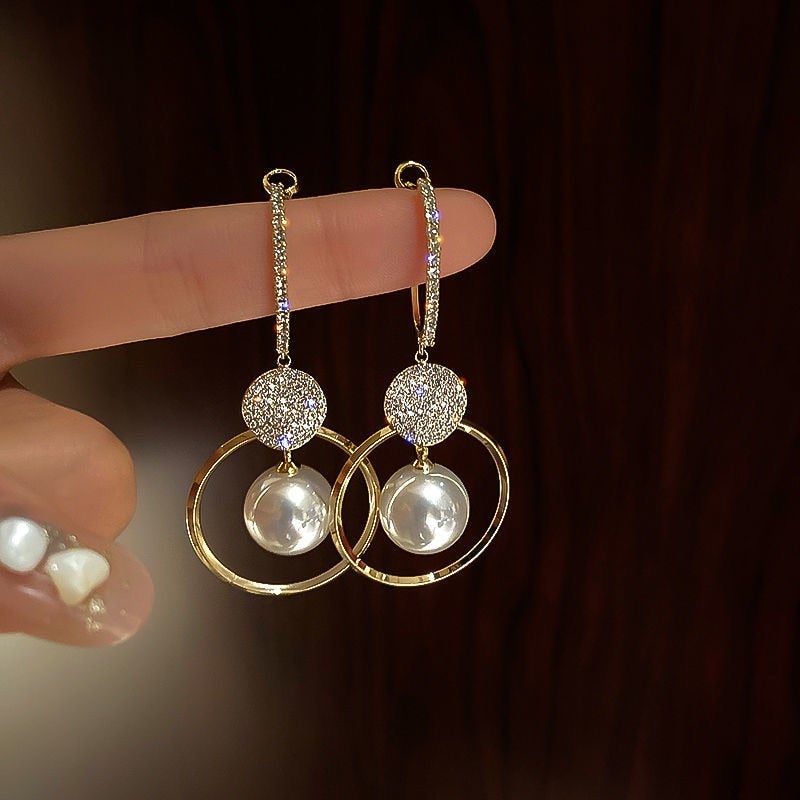 Boucles d’oreilles en perles de culture de qualité supérieure