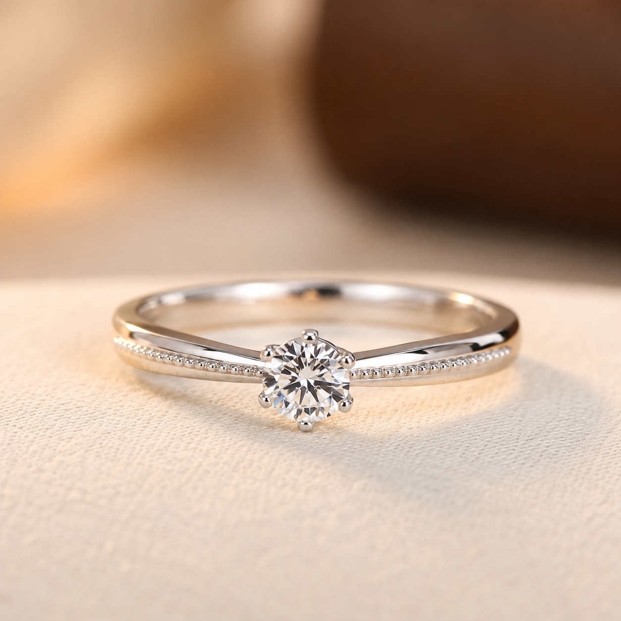 Bague solitaire signature Clara