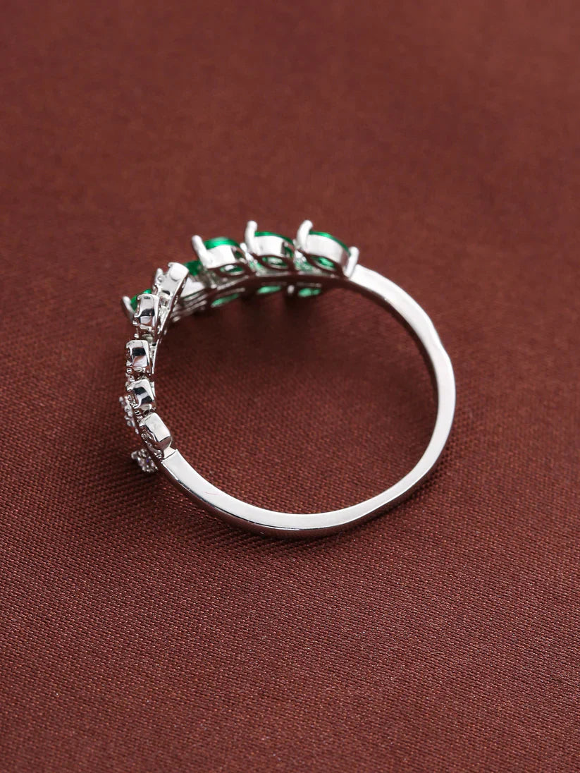 Bague feuille verte d’inspiration antique