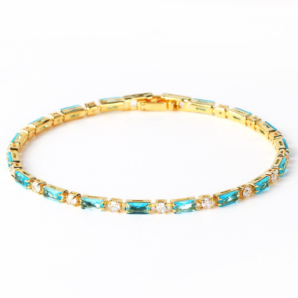 Bracelet turquoise doré éblouissant