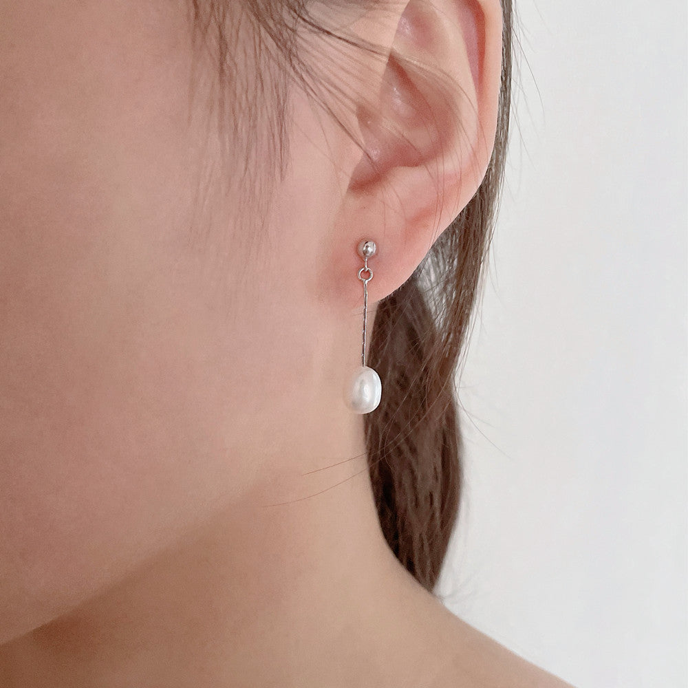 Boucles d’oreilles perles fraîches délicates
