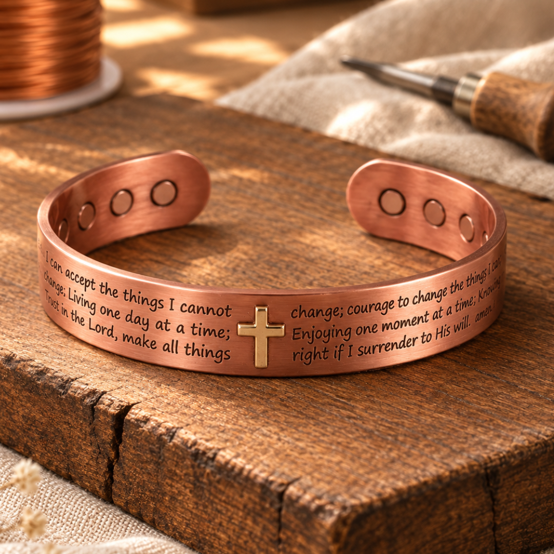 Bracelet en cuivre Foi