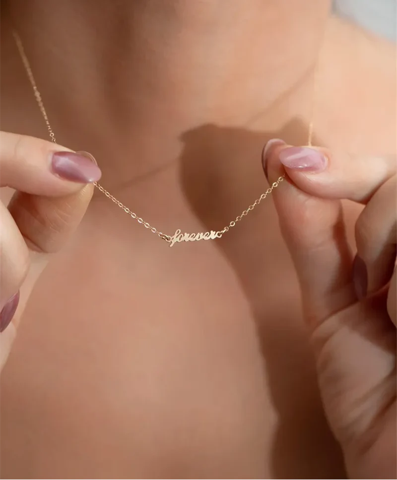 Golden Forever Love Necklace