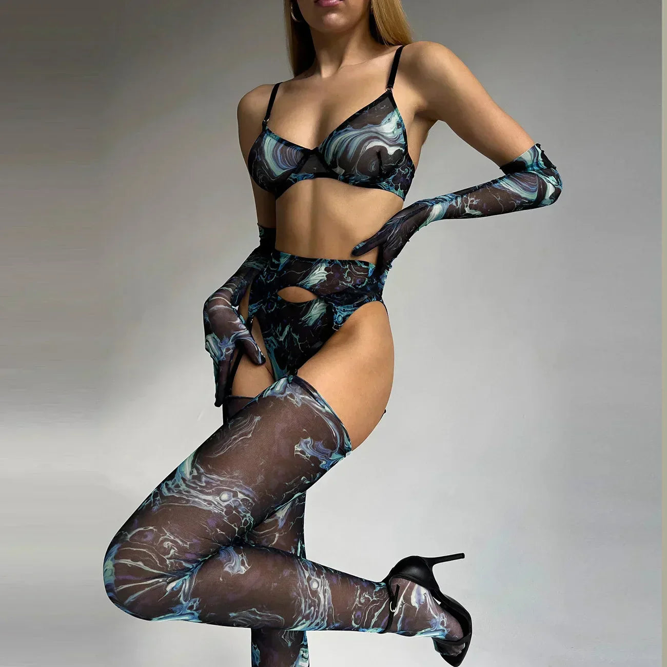 Ensemble de lingerie Valérie tie-dye