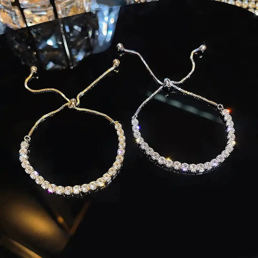 Bracelet ajustable avec pierres géométriques