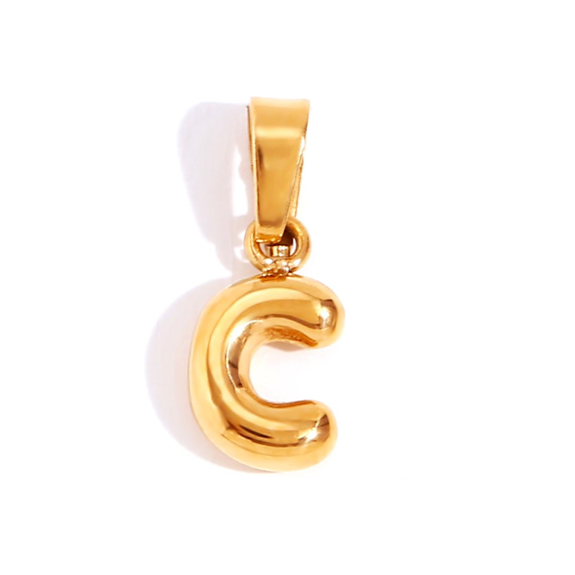 Collier chic avec lettre style bulle