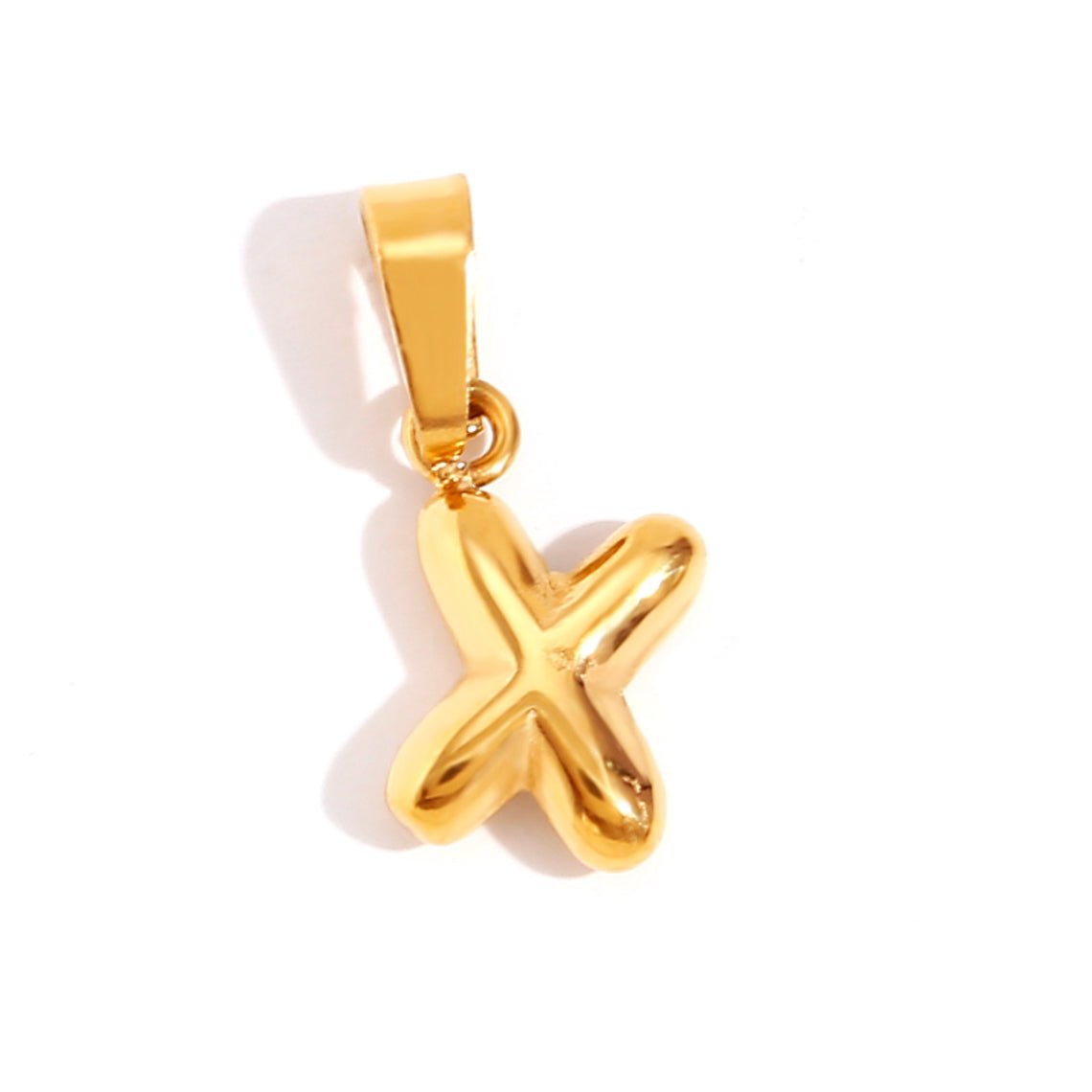 Collier chic avec lettre style bulle