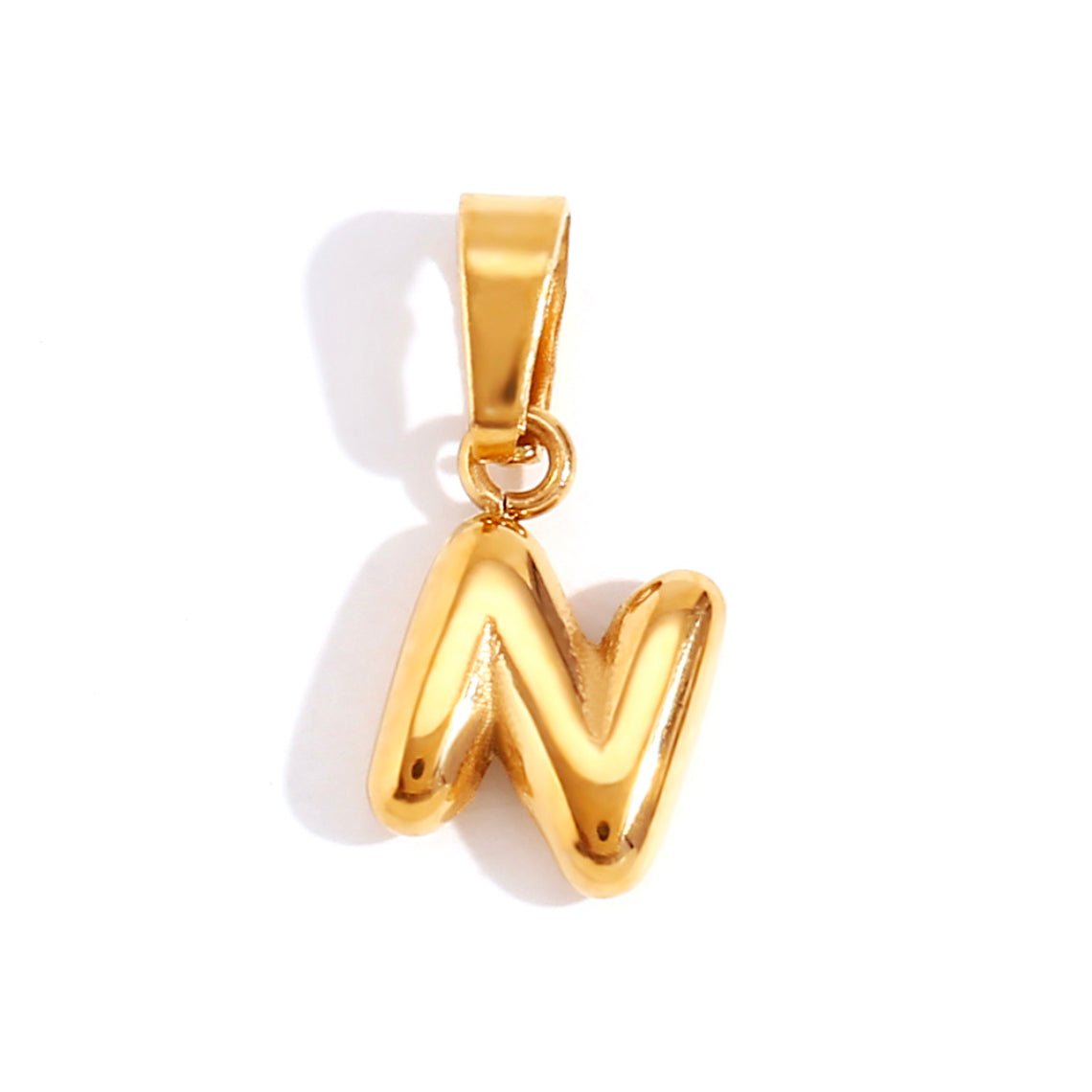 Collier chic avec lettre style bulle