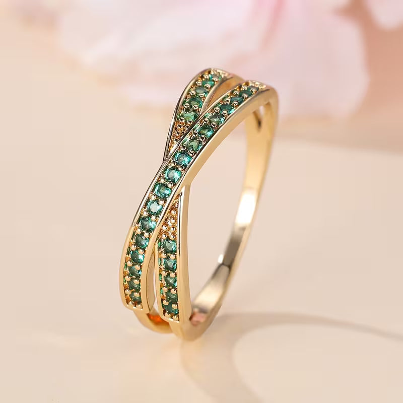 Bague Emerald Flow