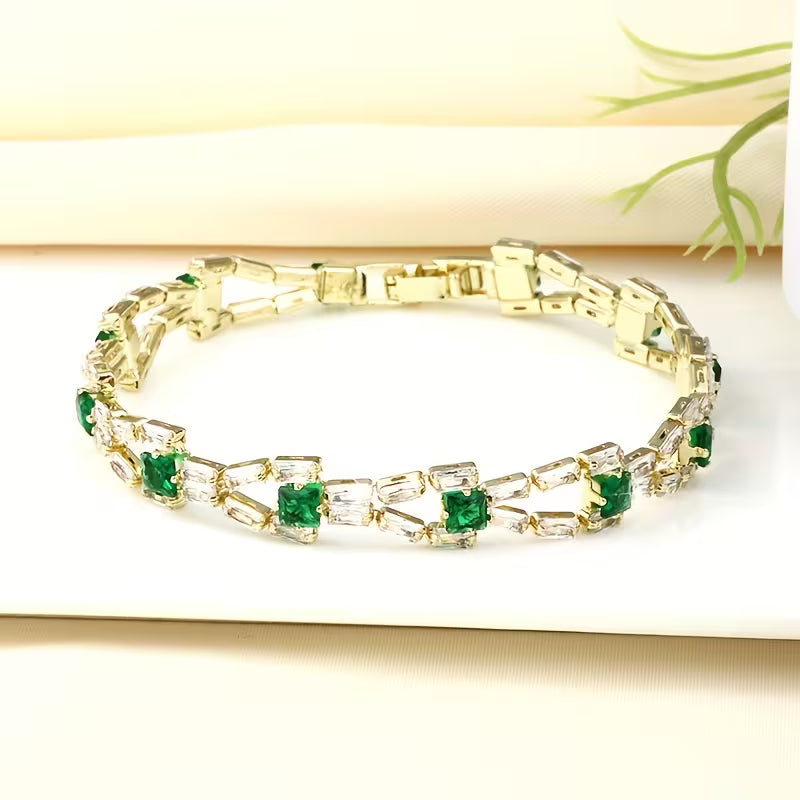Bracelet tennis Verde Link