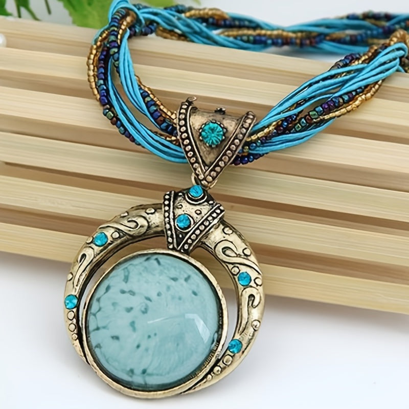 Collier bohémien avec pendentif